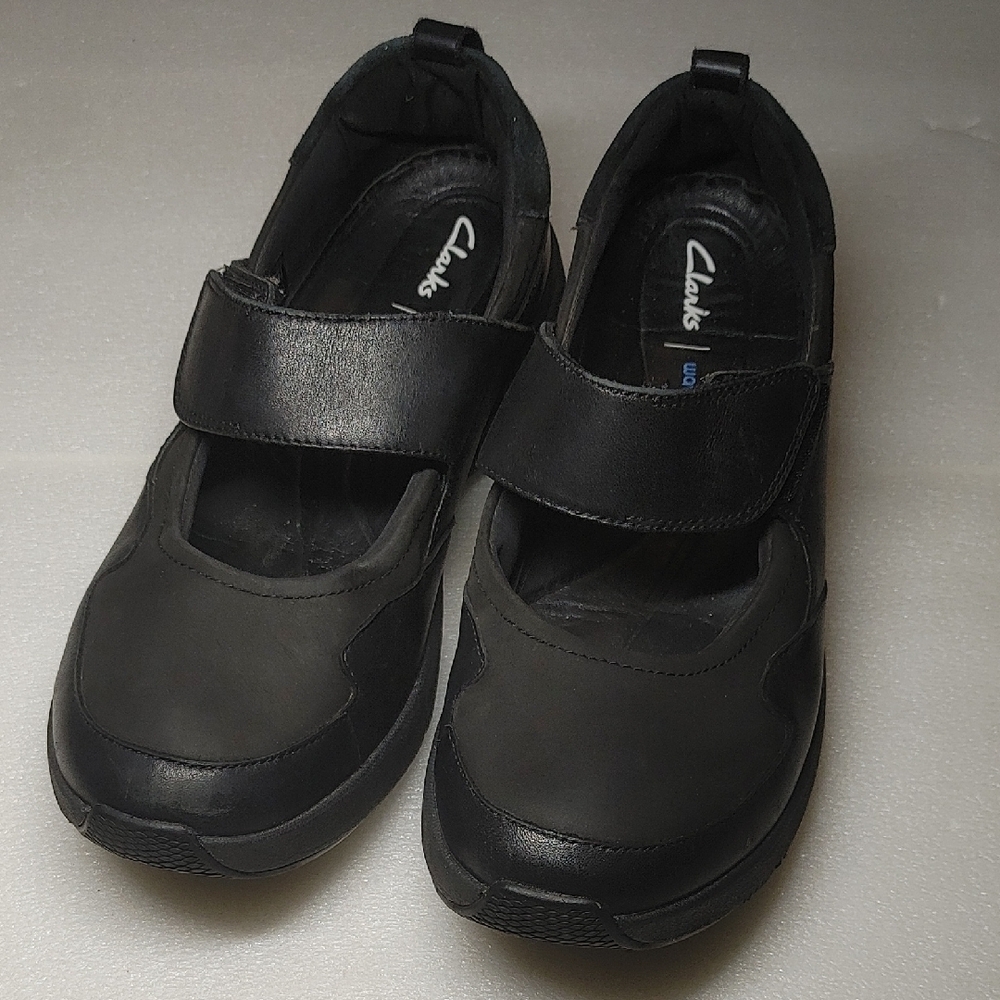 Clarks Wave 2.0 Glide In Black Women's Comfort Shoes Walking Shoes Mary Jane